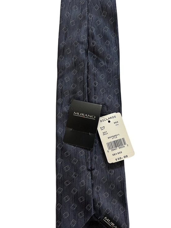 Murano Other - Men’s Murano Navy Geometric Pattern Silk Tie clothing suit accessories